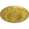 Ekena Millwork Whitman Ceiling Medallion (For Canopies up to 3 3/4"), Hand-Painted Rich Gold, 13"OD x 1 3/8"P CM13WHRGS - alternate 4